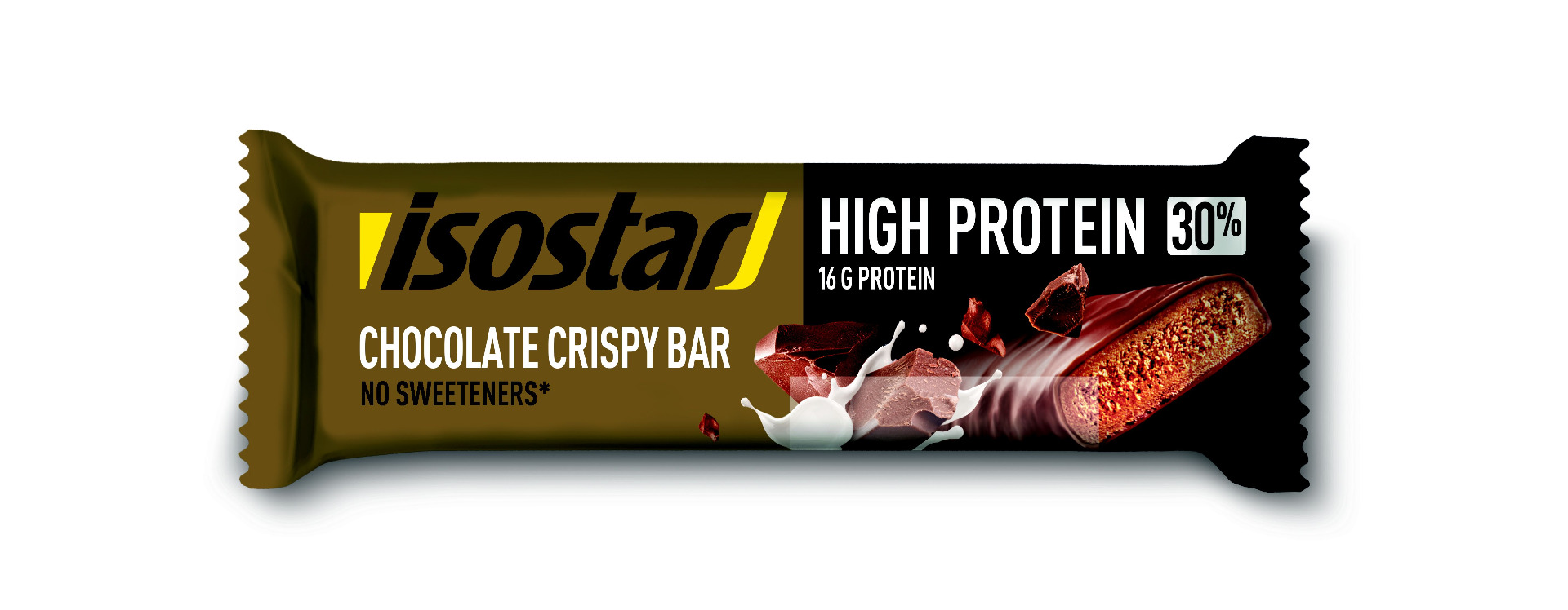 Isostar High Protein 30% čokoládové křupinky tyčinka 55 g Isostar