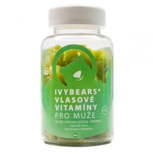 IvyBears Vlasové vitamíny pro muže želé medvědi 60 ks IvyBears
