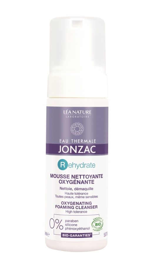 JONZAC Rehydrate Okysličující odličovací pěna BIO 150 ml JONZAC