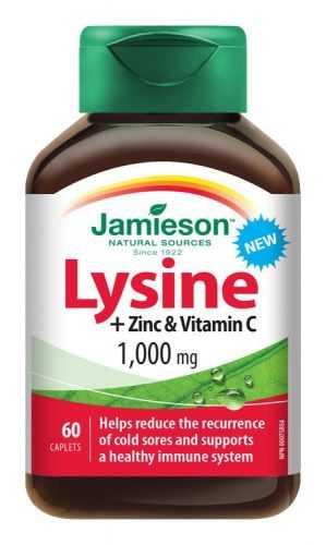 Jamieson Lysin 1000 mg se zinkem a vitaminem C 60 tablet Jamieson