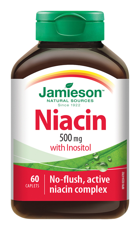 Jamieson Niacin 500 mg s inositolem 60 tablet Jamieson