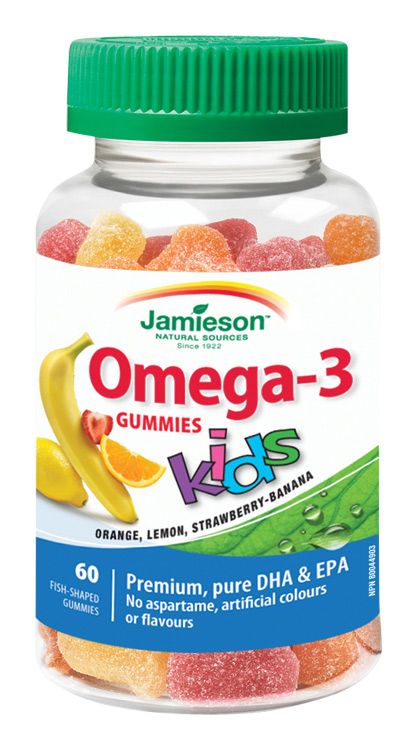 Jamieson Omega-3 Kids Gummies želatinové pastilky 60 ks Jamieson