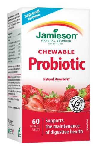 Jamieson Probiotic jahoda 60 cucacích tablet Jamieson