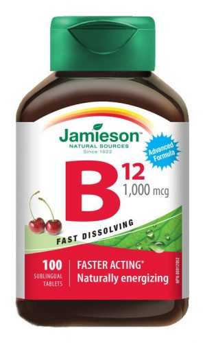 Jamieson Vitamin B12 1000 mcg třešeň 100 tablet Jamieson