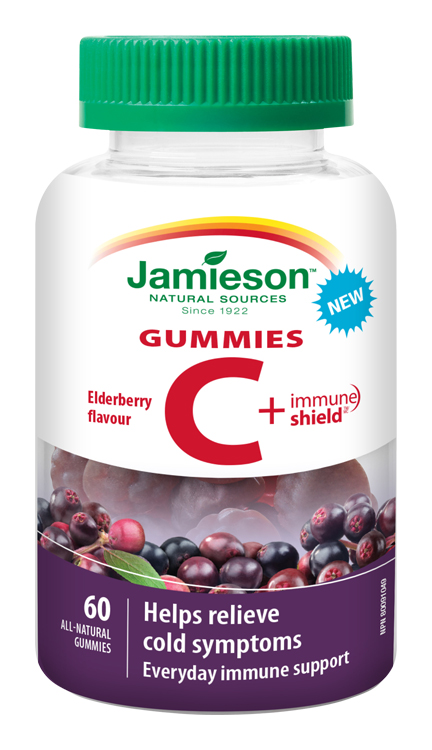 Jamieson Vitamin C + Immune Shield Gummies 60 gumových pastilek Jamieson