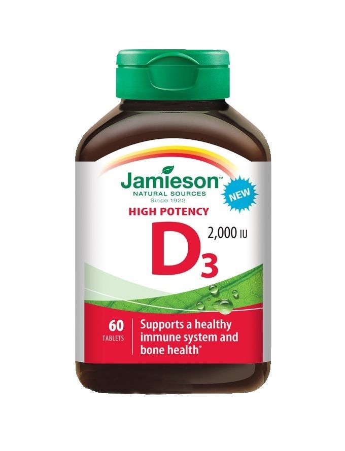 Jamieson Vitamin D3 2000 IU 60 tablet Jamieson