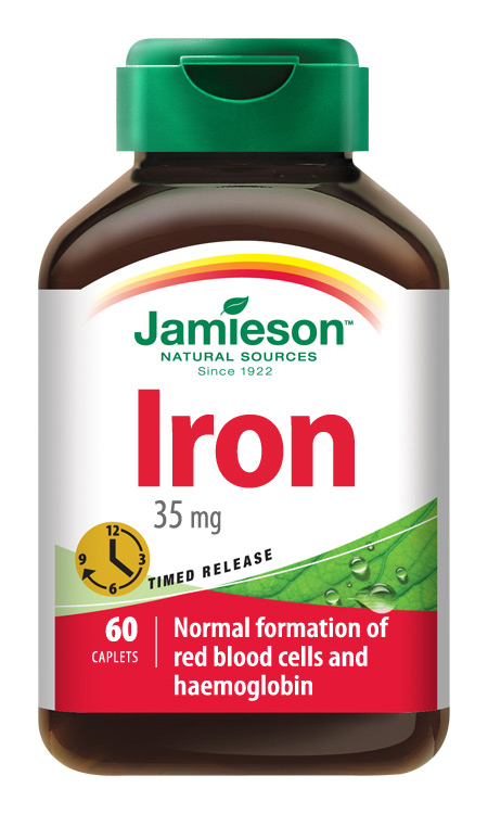 Jamieson Železo s postupným uvolňováním 35 mg 60 tablet Jamieson