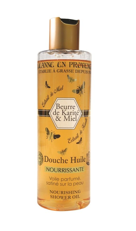 Jeanne en Provence Výživný sprchový olej Bambucké máslo a med 250 ml Jeanne en Provence