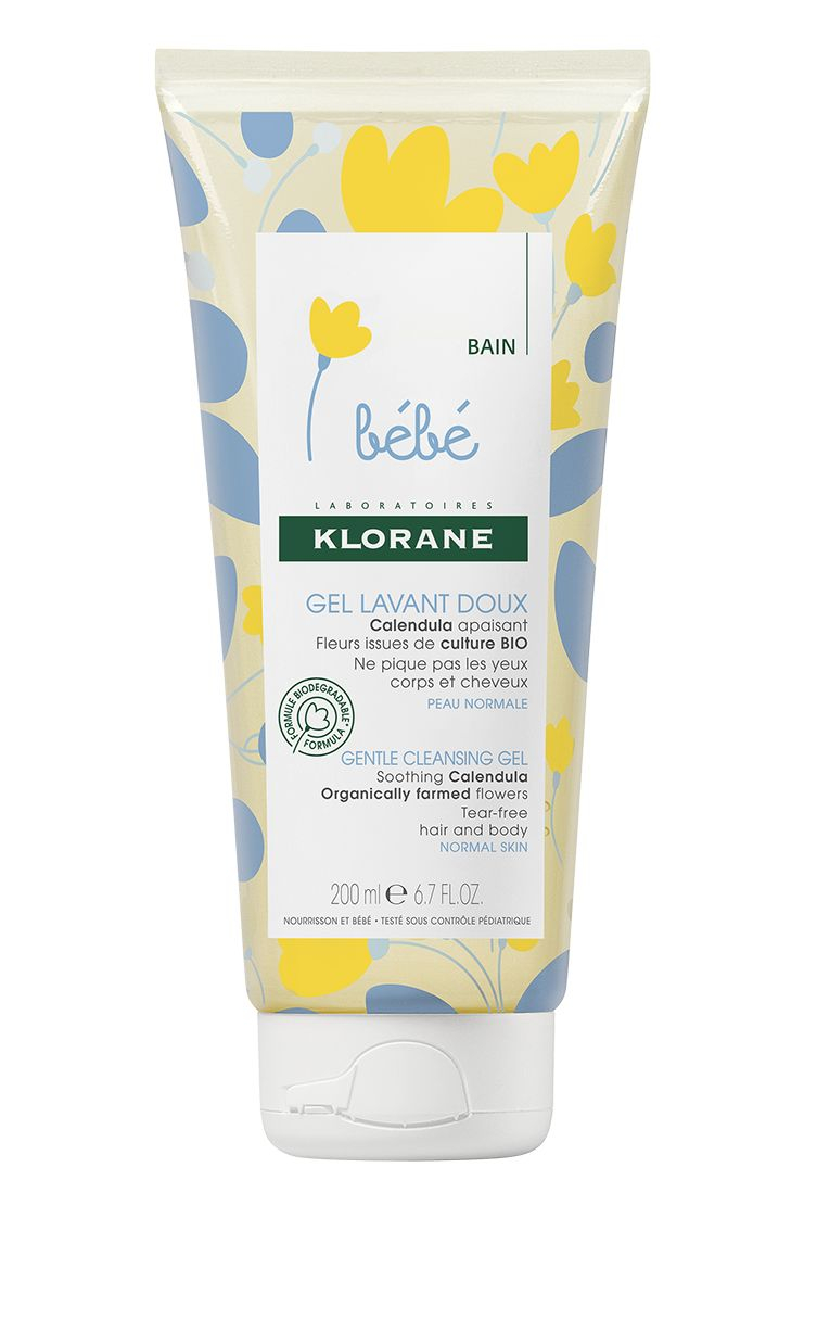 KLORANE Bébé Jemný mycí gel na tělo a vlasy 200 ml KLORANE Bébé