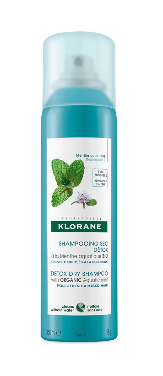 KLORANE Detox Suchý šampon s BIO mátou vodní 150 ml KLORANE