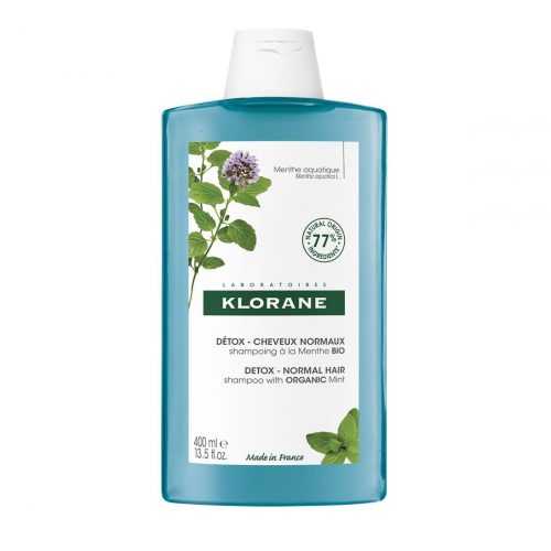 KLORANE Šampon detoxikační s BIO mátou vodní 400 ml KLORANE