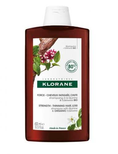 KLORANE Šampon při vypadání vlasů s chininem a BIO protěží alpskou 400 ml KLORANE