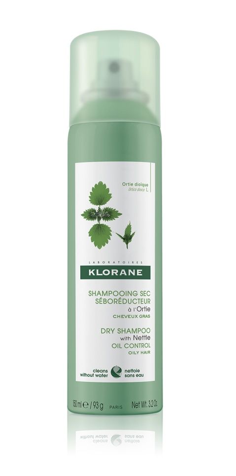 KLORANE Seboregulační suchý šampon s kopřivou na mastné vlasy 150 ml KLORANE
