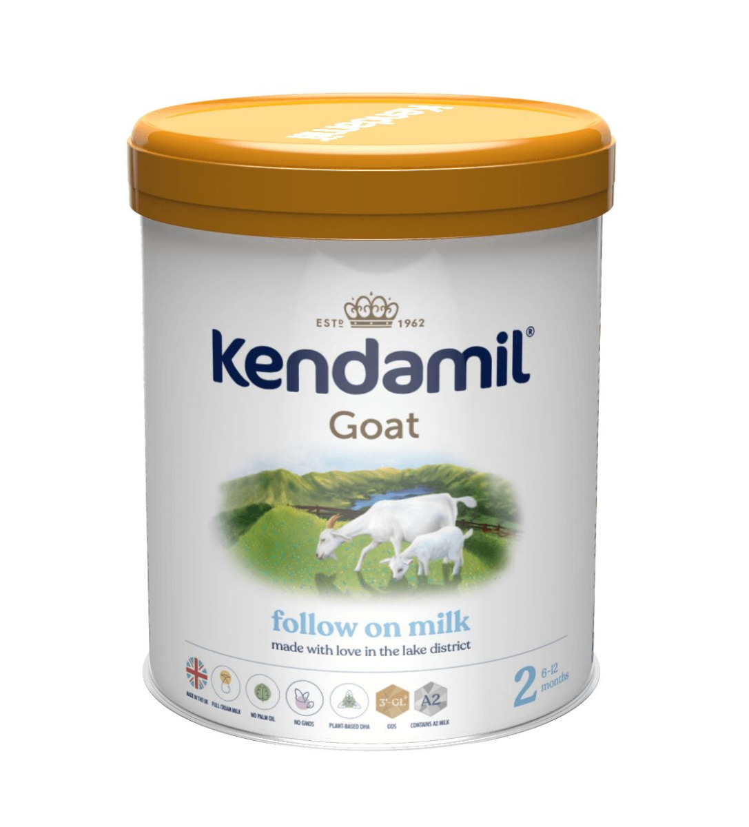 Kendamil Kozí kojenecké mléko pokračovací 2 DHA+ 800 g Kendamil