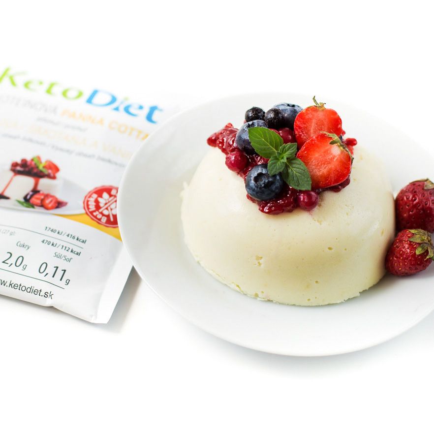 KetoDiet Proteinová panna cotta s příchutí smetany a vanilky 7x27 g KetoDiet