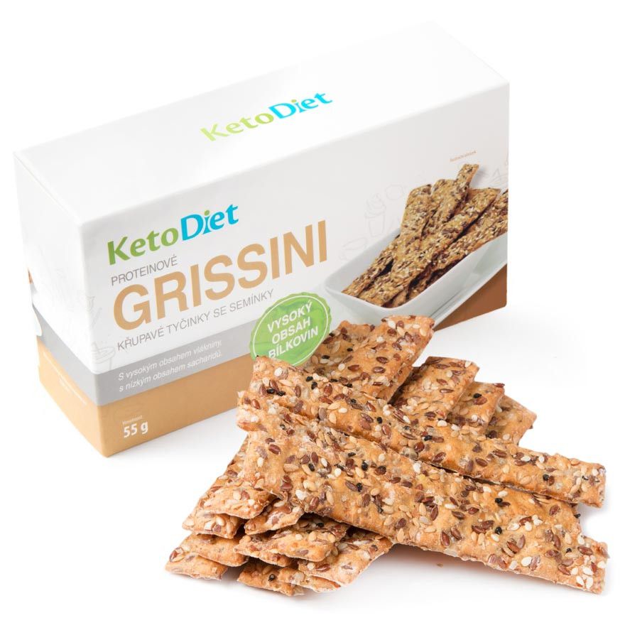 KetoDiet Proteinové grissini 55 g KetoDiet