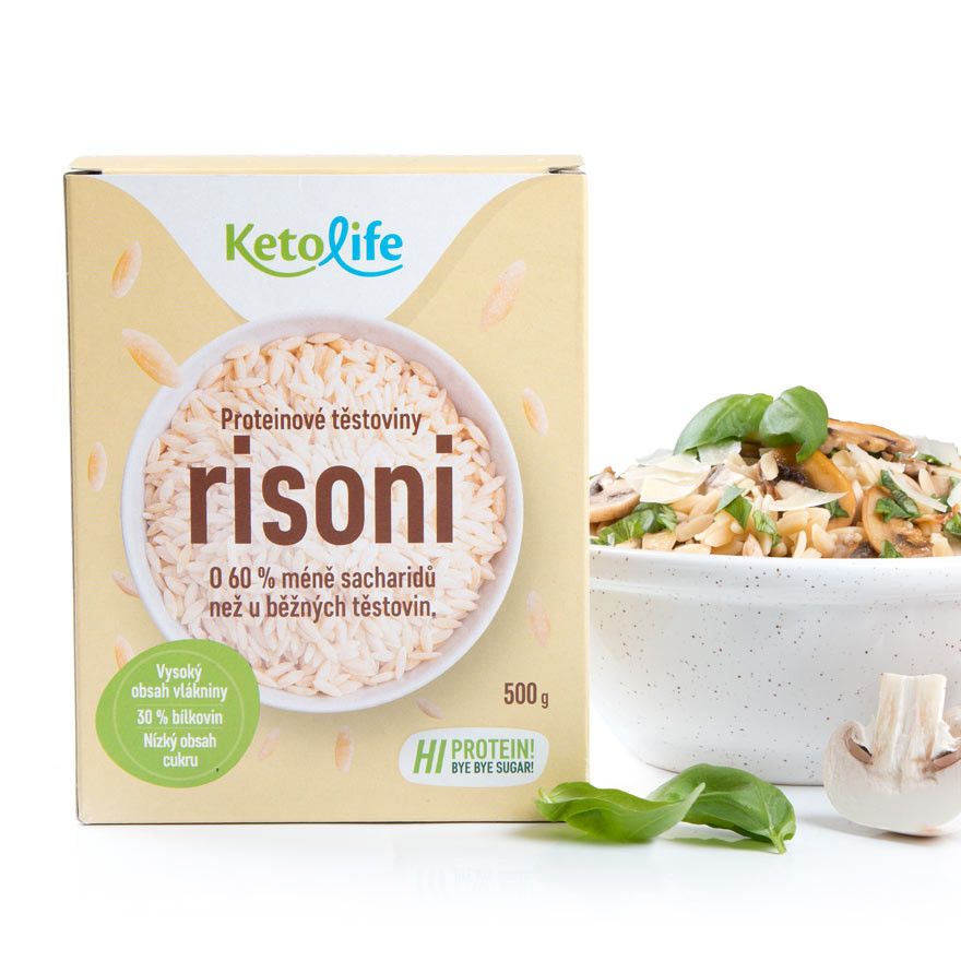 KetoLife Proteinové těstoviny Risoni 500 g KetoLife