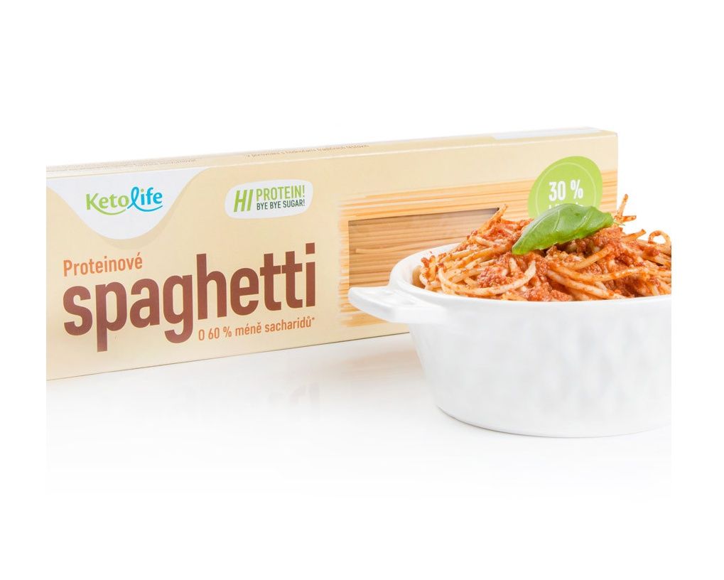 KetoLife Proteinové těstoviny Spaghetti 500 g KetoLife