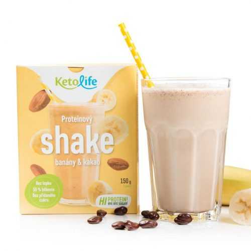 KetoLife Proteinový shake banány a kakao 5x30 g KetoLife