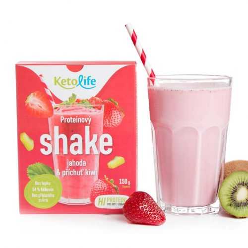 KetoLife Proteinový shake jahoda a příchuť kiwi 5x30 g KetoLife