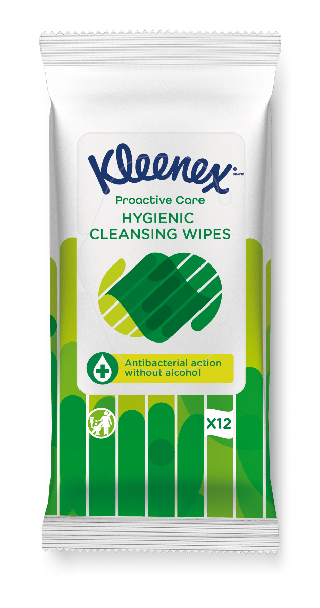 Kleenex Antibacterial Wet Wipes antibakteriální vlhčené ubrousky 12 ks Kleenex