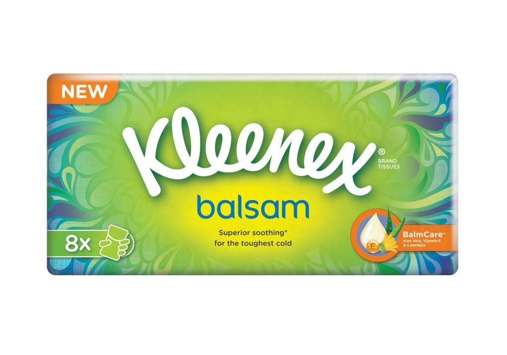 Kleenex Balsam kapesník papírový 8x9 ks Kleenex