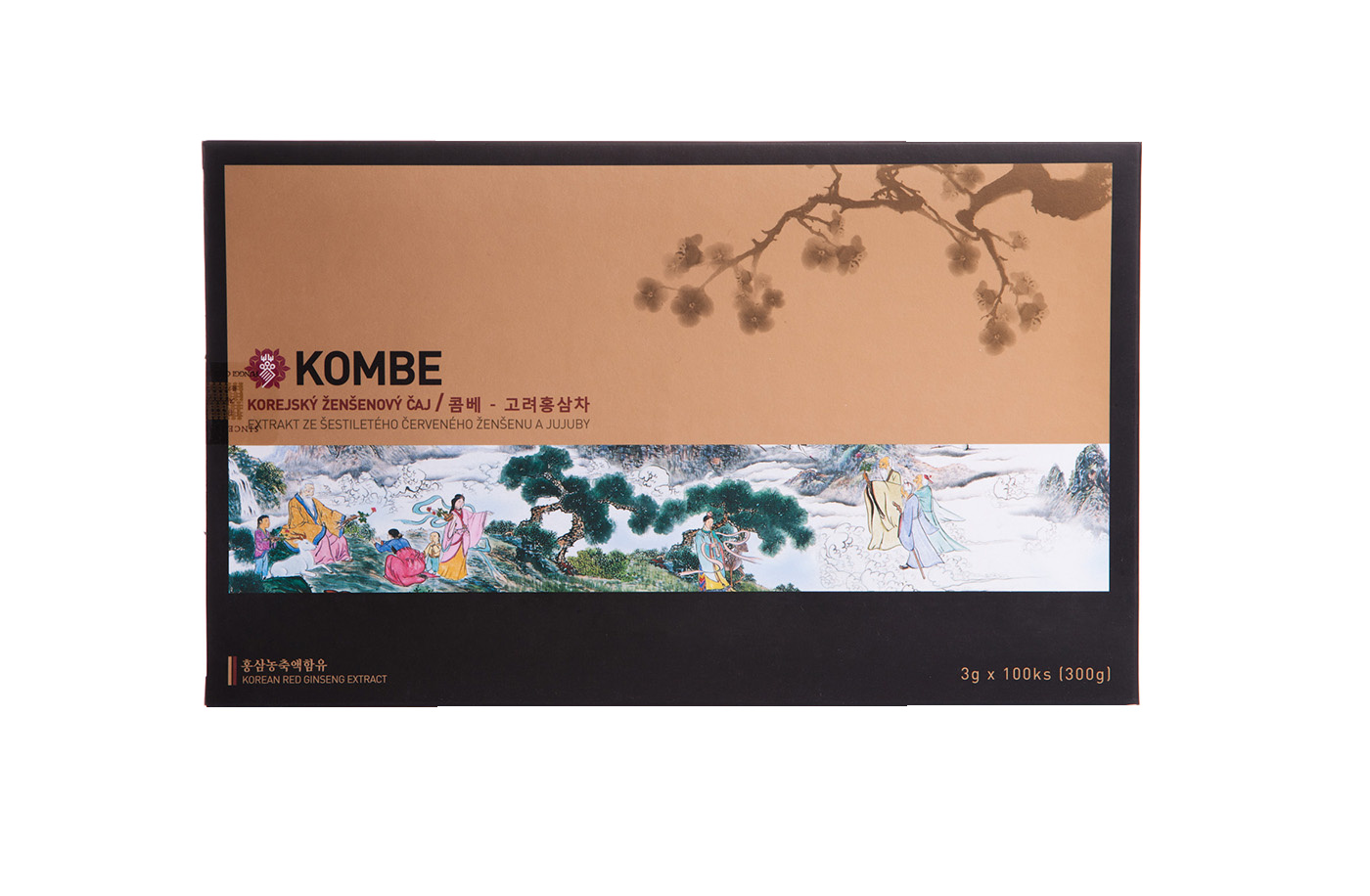 Kombe Korejský ženšenový čaj 100 sáčků Kombe