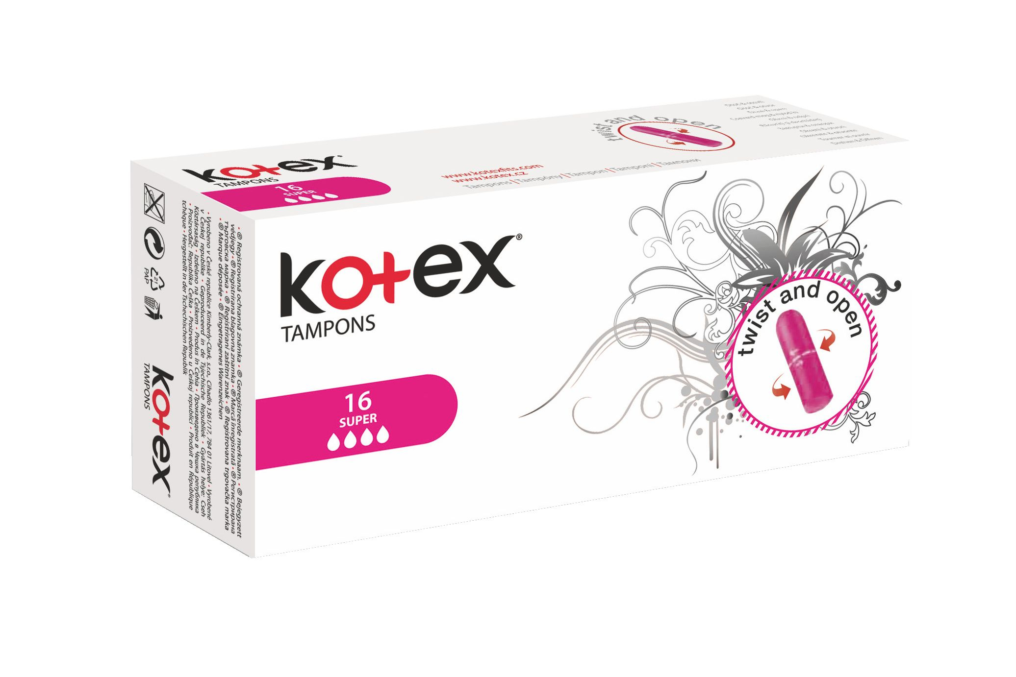 Kotex Super tampony 16 ks Kotex