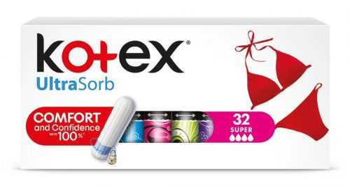 Kotex Ultra Sorb Super tampony 32 ks Kotex