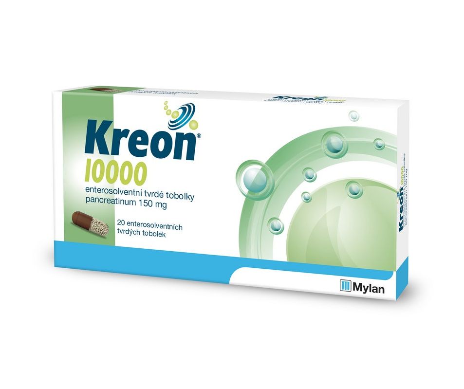 Kreon 10 000 20 tvrdých tobolek Kreon