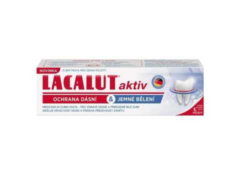 Lacalut Aktiv Ochrana dásní & jemné bělení zubní pasta 75 ml Lacalut