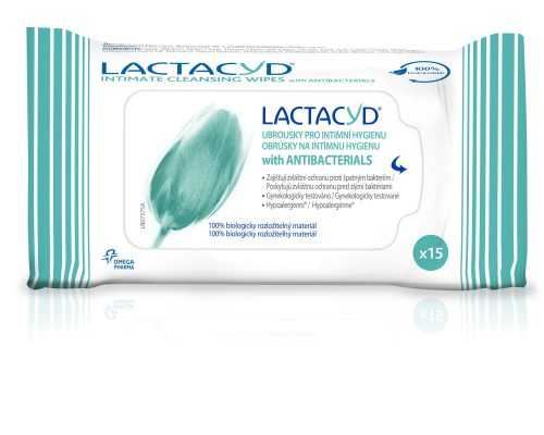 Lactacyd Antibakteriální ubrousky pro intimní hygienu 15 ks Lactacyd