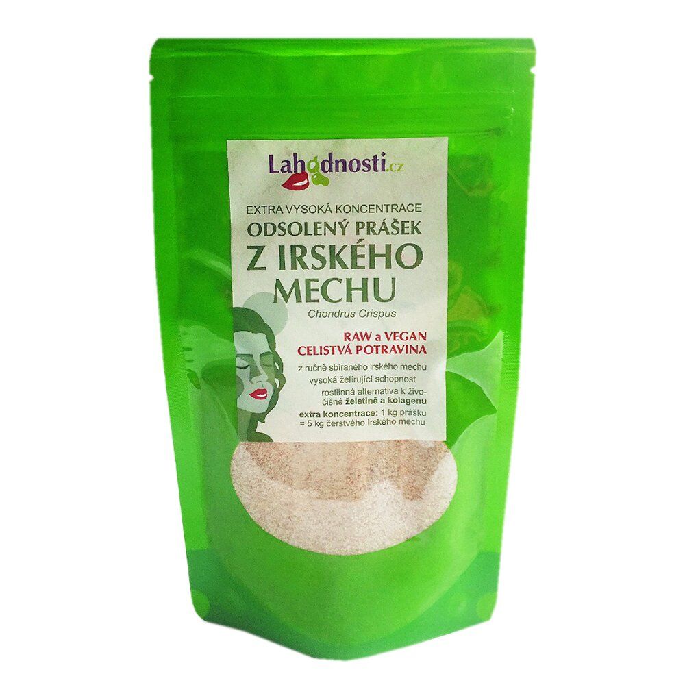 Lahodnosti Odsolený prášek z Irského mechu 120 g Lahodnosti