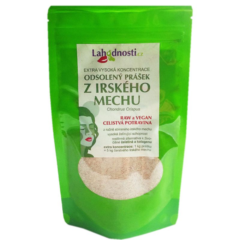 Lahodnosti Odsolený prášek z Irského mechu 70 g Lahodnosti