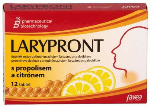 Larypront s propolisem a citrónem 12 tablet Larypront