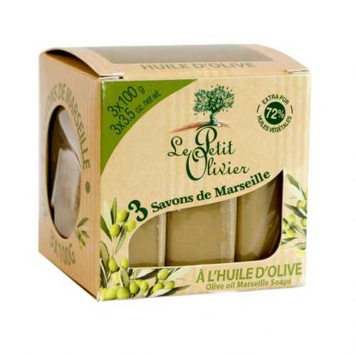 Le Petit Olivier Marseillské mýdlo Olivový olej 3x100 g Le Petit Olivier