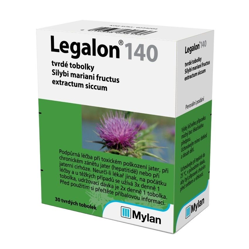 Legalon 140 mg 30 tvrdých tobolek Legalon