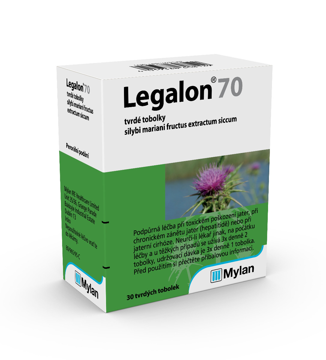 Legalon 70 mg 30 tvrdých tobolek Legalon