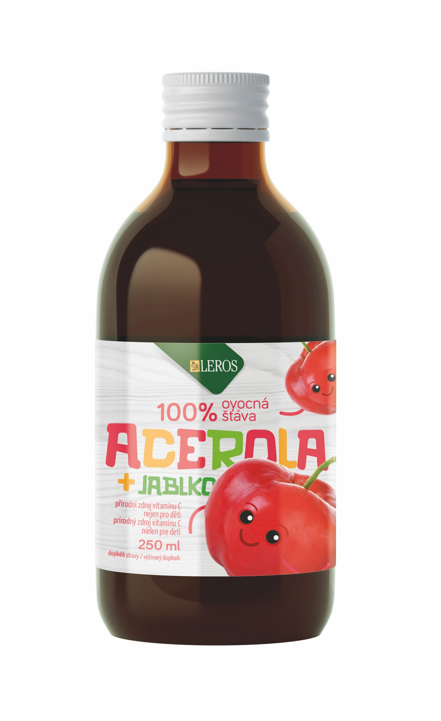 Leros Baby Ovocná šťáva acerola + jablko 250 ml Leros