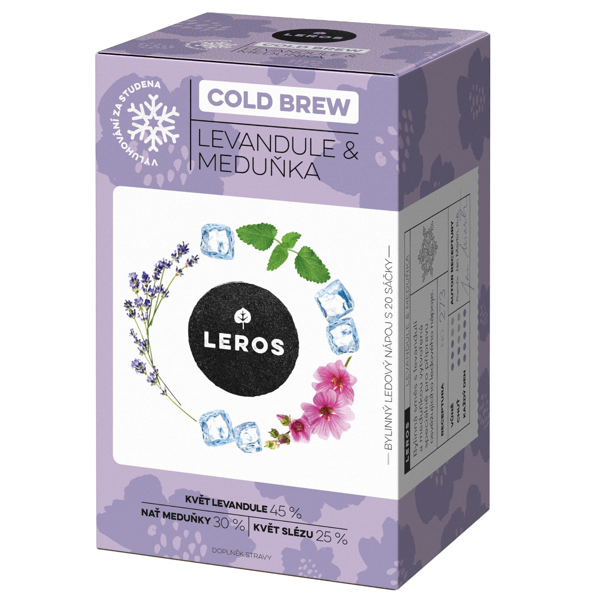 Leros Cold brew levandule & meduňka 20x1 g Leros