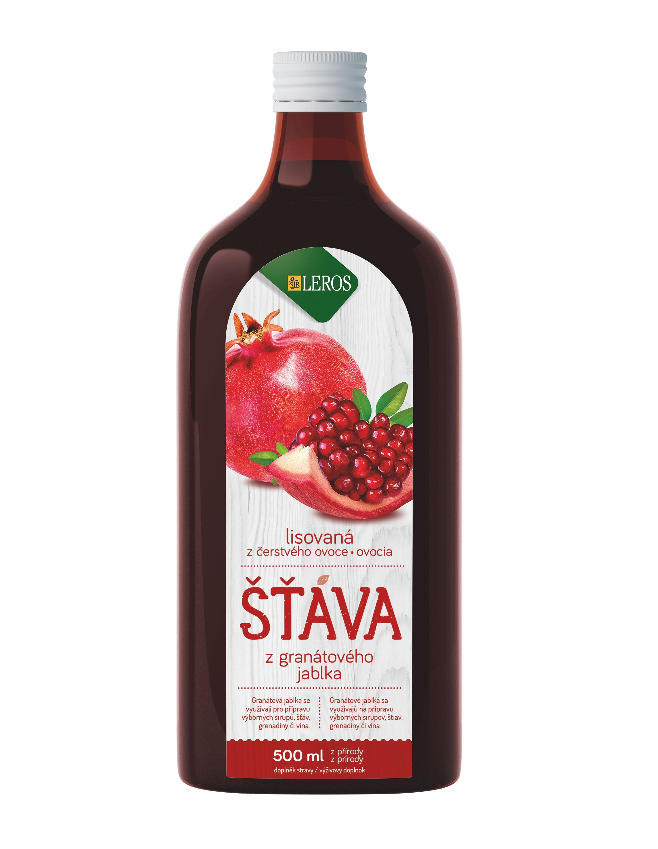 Leros Šťáva z granátového jablka 500 ml Leros