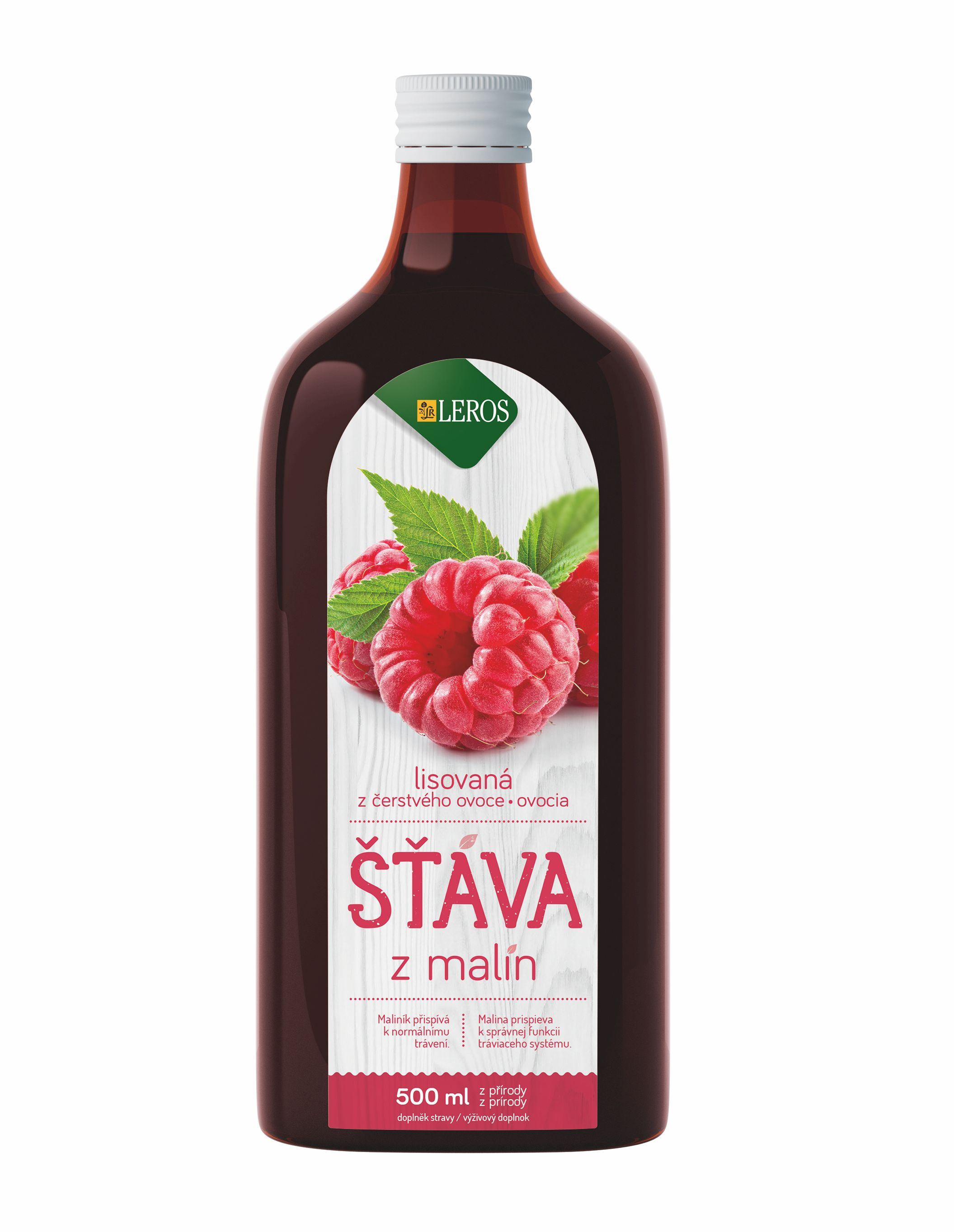 Leros Šťáva z malin 500 ml Leros