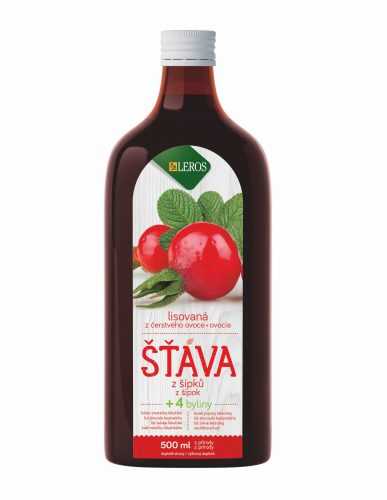 Leros Šťáva z šípků + 4 byliny 500 ml Leros