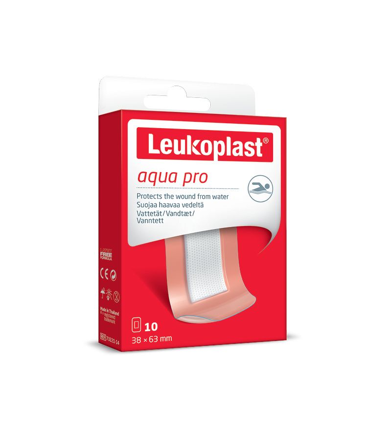 Leukoplast Aqua Pro Náplast voděodolná 38 x 63 mm 10 ks Leukoplast