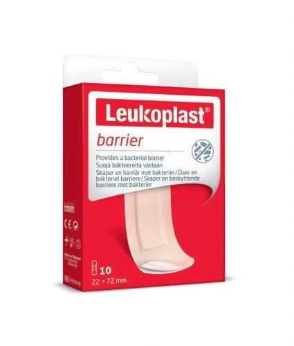 Leukoplast Barrier Náplast voděodolná 22 x 72 mm 10 ks Leukoplast