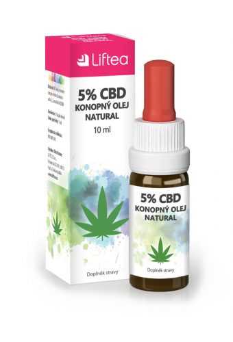 Liftea 5% CBD konopný olej 10 ml Liftea