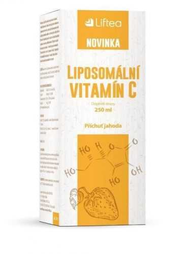 Liftea Liposomální vitamín C příchuť jahoda 250 ml Liftea