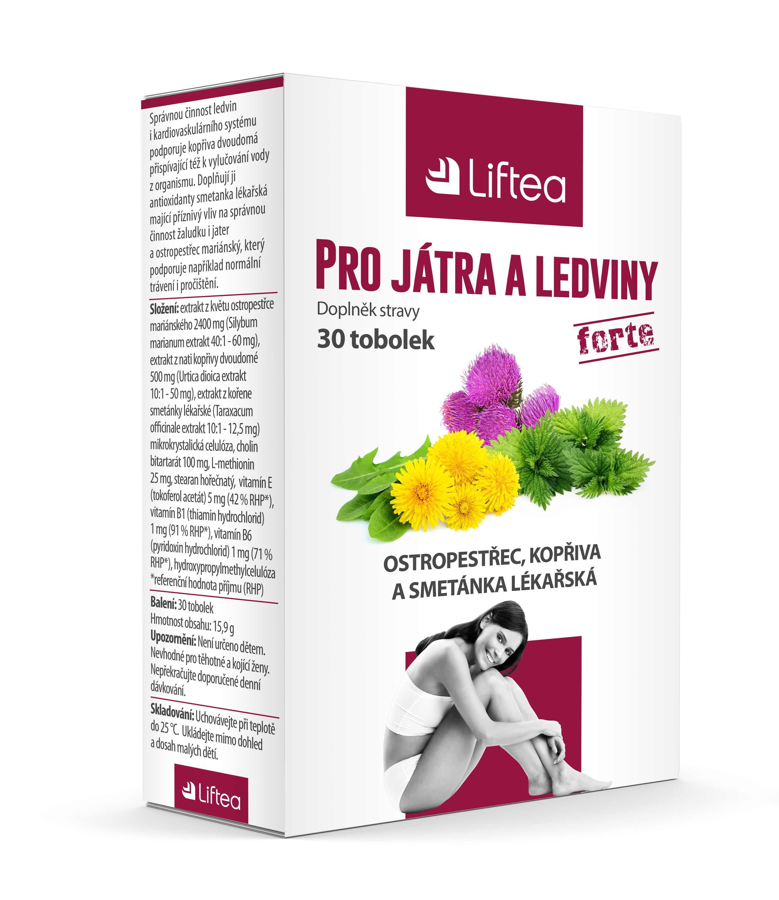 Liftea Pro játra a ledviny 30 tobolek Liftea