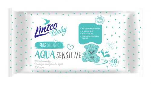 Linteo Baby Aqua vlhčené ubrousky 48 ks Linteo