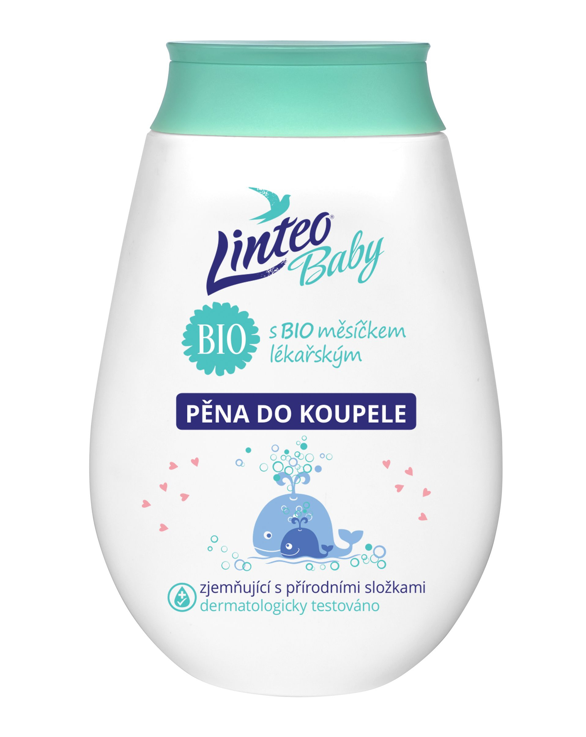 Linteo Baby Dětská pěna do koupele s BIO měsíčkem lékařským 250 ml Linteo